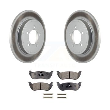 Rear Coated Disc Brake Rotors And Ceramic Pads Kit For Ford Explorer Mercury Mountaineer KGT-101345