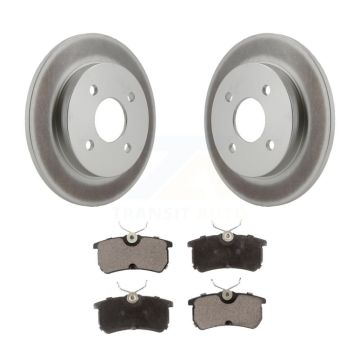 Rear Coated Disc Brake Rotors And Ceramic Pads Kit For Ford Focus Fiesta KGT-101347