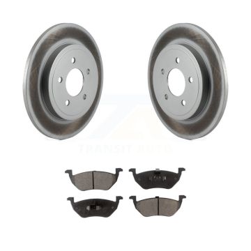 Rear Coat Disc Brake Rotors Ceramic Pad Kit For Ford Escape Mazda Tribute Mercury Mariner KGT-101354