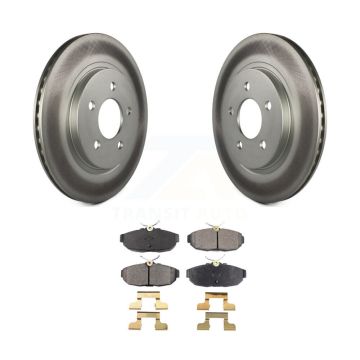 Rear Coated Disc Brake Rotors And Ceramic Pads Kit For Ford Mustang KGT-101355