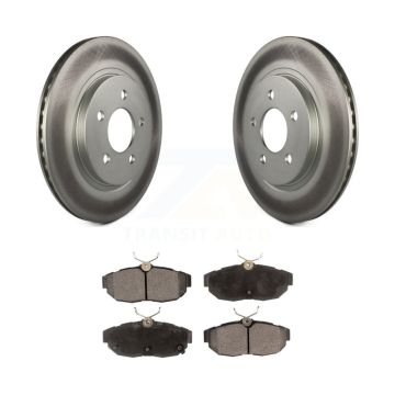 Rear Coated Disc Brake Rotors And Ceramic Pads Kit For Ford Mustang KGT-101356