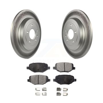 Rear Coat Brake Rotors Ceramic Pad Kit For Ford Explorer Edge Flex Lincoln Taurus MKX MKT KGT-101371
