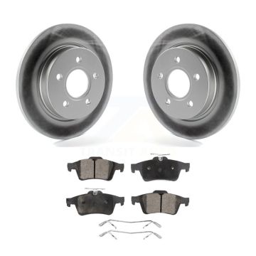 Rear Coated Disc Brake Rotors And Ceramic Pads Kit For Ford Focus KGT-101374