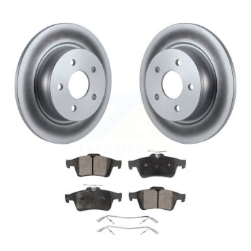 Rear Coated Disc Brake Rotors And Ceramic Pads Kit For Ford Escape Transit Connect C-Max KGT-101379