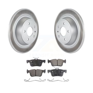Rear Coated Disc Brake Rotors And Ceramic Pads Kit For Ford Fusion Lincoln MKZ KGT-101380