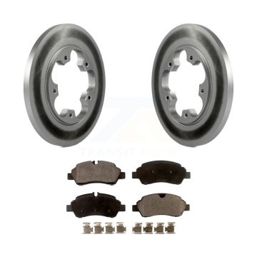 Rear Coated Brake Rotor & Ceramic Pad Kit For Ford Transit-250 Transit-150 Transit-350 HD KGT-101385