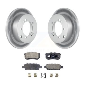 Rear Coated Disc Brake Rotors And Ceramic Pads Kit For Mitsubishi Lancer Outlander KGT-101388