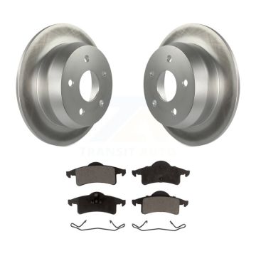 Rear Coated Disc Brake Rotors And Ceramic Pads Kit For 1999-2004 Jeep Grand Cherokee KGT-101392