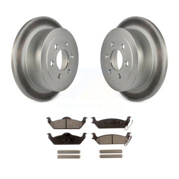 Rear Coated Disc Brake Rotors And Ceramic Pads Kit For 2003-2004 Dodge Dakota KGT-101397