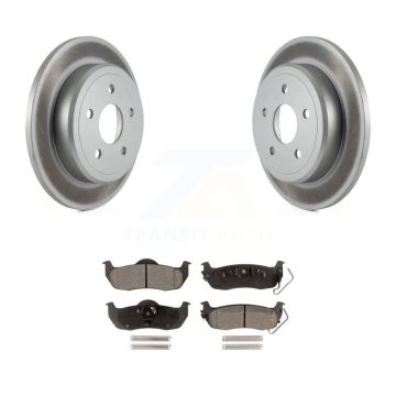 Rear Coated Disc Brake Rotors And Ceramic Pads Kit For Jeep Grand Cherokee Commander KGT-101401