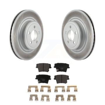 Rear Coated Disc Brake Rotors And Ceramic Pads Kit For Dodge Charger Magnum KGT-101404