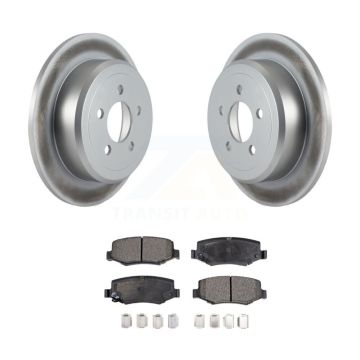 Rear Coated Disc Brake Rotors And Ceramic Pads Kit For Jeep Liberty Dodge Nitro KGT-101409