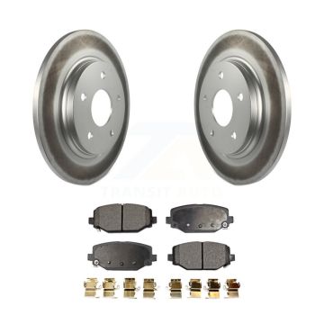 Rear Coated Disc Brake Rotors And Ceramic Pads Kit For Dodge Grand Caravan KGT-101415