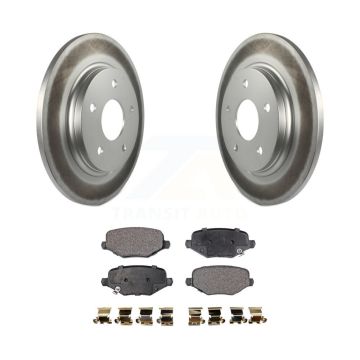 Rear Coat Brake Rotor Ceramic Pad Kit For Dodge Grand Caravan Chrysler Town & Country Ram KGT-101416