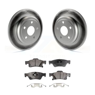 Rear Coated Disc Brake Rotors And Ceramic Pads Kit For Dodge Durango Jeep Grand Cherokee KGT-101420
