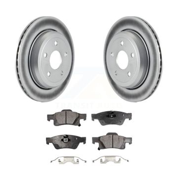 Rear Coated Disc Brake Rotor And Ceramic Pad Kit For Jeep Grand Cherokee Dodge Durango WK KGT-101421
