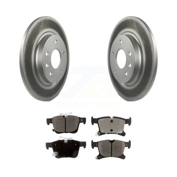 Rear Coated Disc Brake Rotors Ceramic Pad Kit For Chrysler Pacifica Grand Caravan Voyager KGT-101426