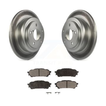 Rear Coated Disc Brake Rotors And Ceramic Pads Kit For Subaru Impreza Forester Saab 9-2X KGT-101427