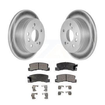 Rear Coated Disc Brake Rotors And Ceramic Pads Kit For Toyota Camry Solara Lexus ES300 KGT-101430