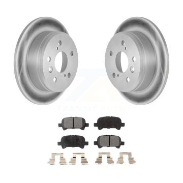 Rear Coated Disc Brake Rotors And Ceramic Pads Kit For Toyota Camry Solara KGT-101431