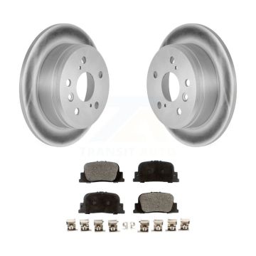 Rear Coated Disc Brake Rotors And Ceramic Pads Kit For Toyota Camry Lexus ES300 KGT-101432