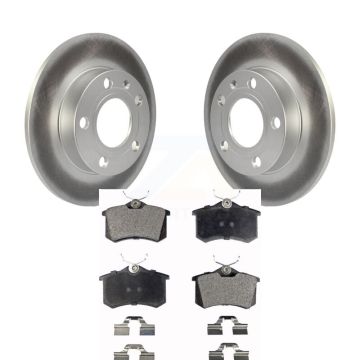 Rear Coat Disc Brake Rotors Ceramic Pad Kit For Audi A4 S4 With 245mm Diameter Rotor KGT-101438