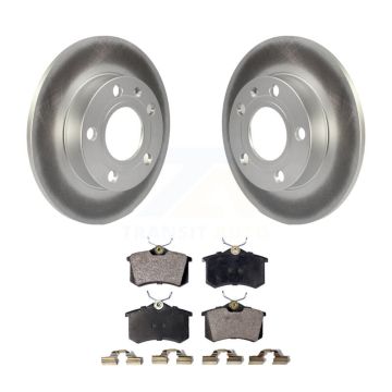 Rear Coat Brake Rotors Ceramic Pad Kit For Audi A4 Quattro With 245mm Diameter Rotor KGT-101439