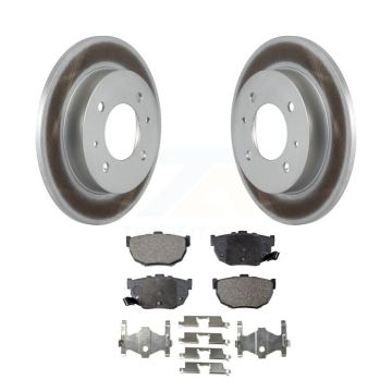Rear Coated Disc Brake Rotors And Ceramic Pads Kit For Hyundai Elantra Tiburon KGT-101443