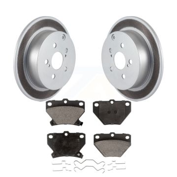 Rear Coat Disc Brake Rotors Ceramic Pad Kit For Toyota Matrix Corolla Pontiac Vibe Celica KGT-101455