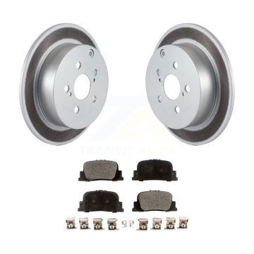 Rear Coated Disc Brake Rotors And Ceramic Pads Kit For 2005-2010 Scion tC KGT-101456