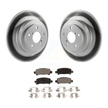 Rear Coated Disc Brake Rotors And Ceramic Pads Kit For Subaru Outback Legacy Baja KGT-101458