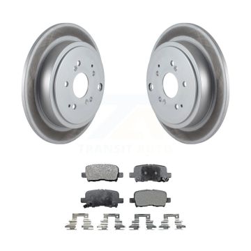 Rear Coated Disc Brake Rotors And Ceramic Pads Kit For Honda Pilot Acura MDX KGT-101461