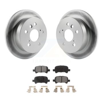 Rear Coated Disc Brake Rotors And Ceramic Pads Kit For Toyota Camry Solara Avalon KGT-101466