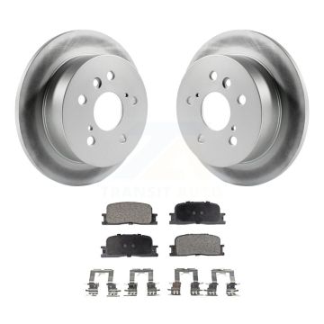 Rear Coated Disc Brake Rotors And Ceramic Pads Kit For Toyota Camry Lexus ES330 ES300 KGT-101467