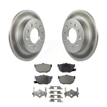 Rear Coated Disc Brake Rotors And Ceramic Pads Kit For 2003-2008 Hyundai Tiburon KGT-101468