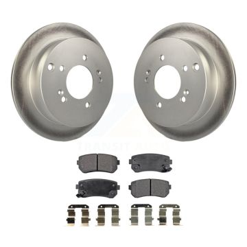 Rear Coated Disc Brake Rotors And Ceramic Pads Kit For Hyundai Tucson Kia Sportage AWD KGT-101469