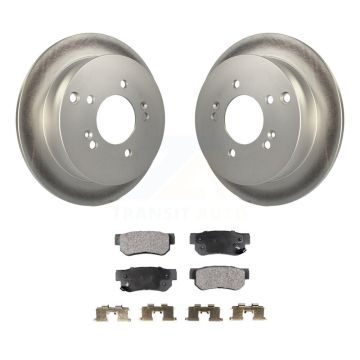 Rear Coated Disc Brake Rotor And Ceramic Pad Kit For Hyundai Tucson Kia Sportage Santa Fe KGT-101470