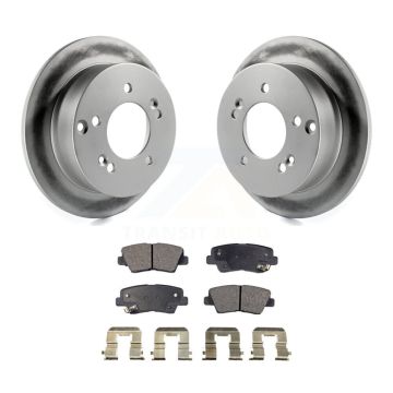 Rear Coated Disc Brake Rotors And Ceramic Pads Kit For Hyundai Sonata 2.4L KGT-101472