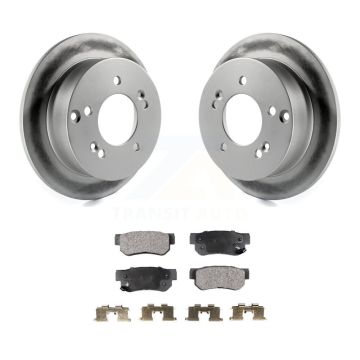 Rear Coat Brake Rotor Ceramic Pad Kit For Hyundai Tucson Kia Sportage Sonata Optima XG350 KGT-101473