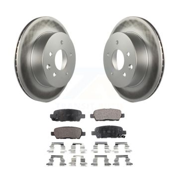 Rear Coated Brake Rotors Ceramic Pad Kit For Nissan Rogue Sport Qashqai LEAF Juke X-Trail KGT-101475