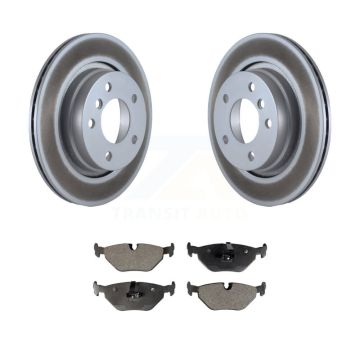 Rear Coat Disc Brake Rotor Ceramic Pad Kit For BMW 325i 325Ci 328i 323Ci 323i 328is 328Ci KGT-101477