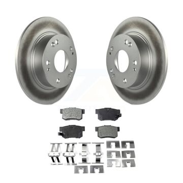 Rear Coated Disc Brake Rotors And Ceramic Pads Kit For Honda Accord Acura TSX KGT-101478