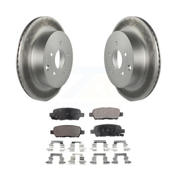 Rear Coat Brake Rotor Ceramic Pad Kit For Nissan Murano INFINITI Pathfinder QX60 Q50 FX35 KGT-101481