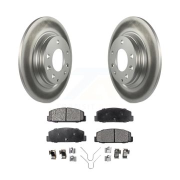 Rear Coated Disc Brake Rotors And Ceramic Pads Kit For Mazda 6 Protege KGT-101483