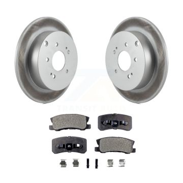Rear Coated Disc Brake Rotors And Ceramic Pads Kit For Mitsubishi Endeavor KGT-101485