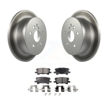 Rear Coat Disc Brake Rotor Ceramic Pad Kit For Lexus RX350 Toyota Highlander RX330 RX400h KGT-101490