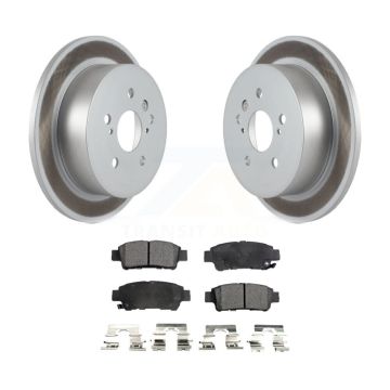 Rear Coated Disc Brake Rotors And Ceramic Pads Kit For 2004-2010 Toyota Sienna KGT-101491