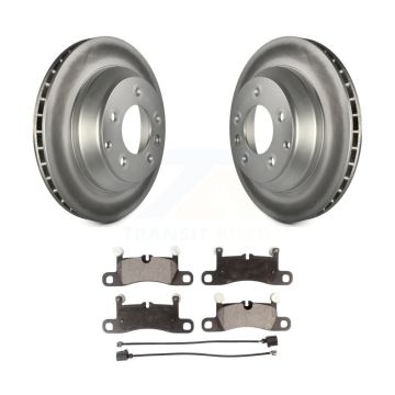 Rear Coated Disc Brake Rotors And Ceramic Pads Kit For Volkswagen Touareg Porsche Cayenne KGT-101492