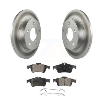 Rear Coated Disc Brake Rotors And Ceramic Pads Kit For Mazda 3 Sport KGT-101497