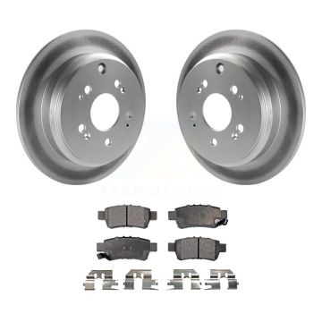Rear Coated Disc Brake Rotors And Ceramic Pads Kit For 2005-2010 Honda Odyssey KGT-101500